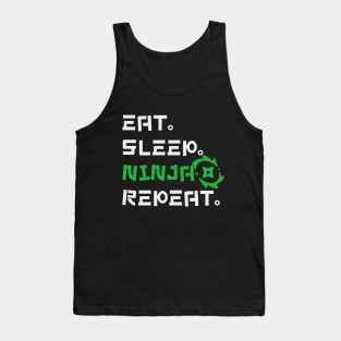 Eat. Sleep. Ninja. Repeat. Tank Top